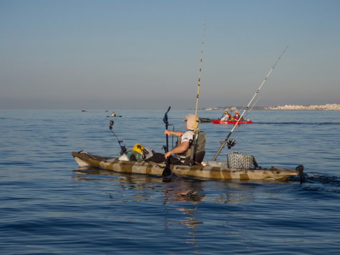 camouflage fishing kayak