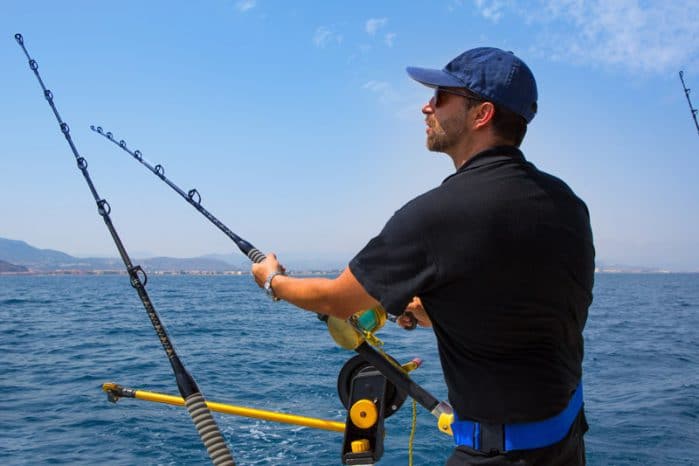 trolling from boat